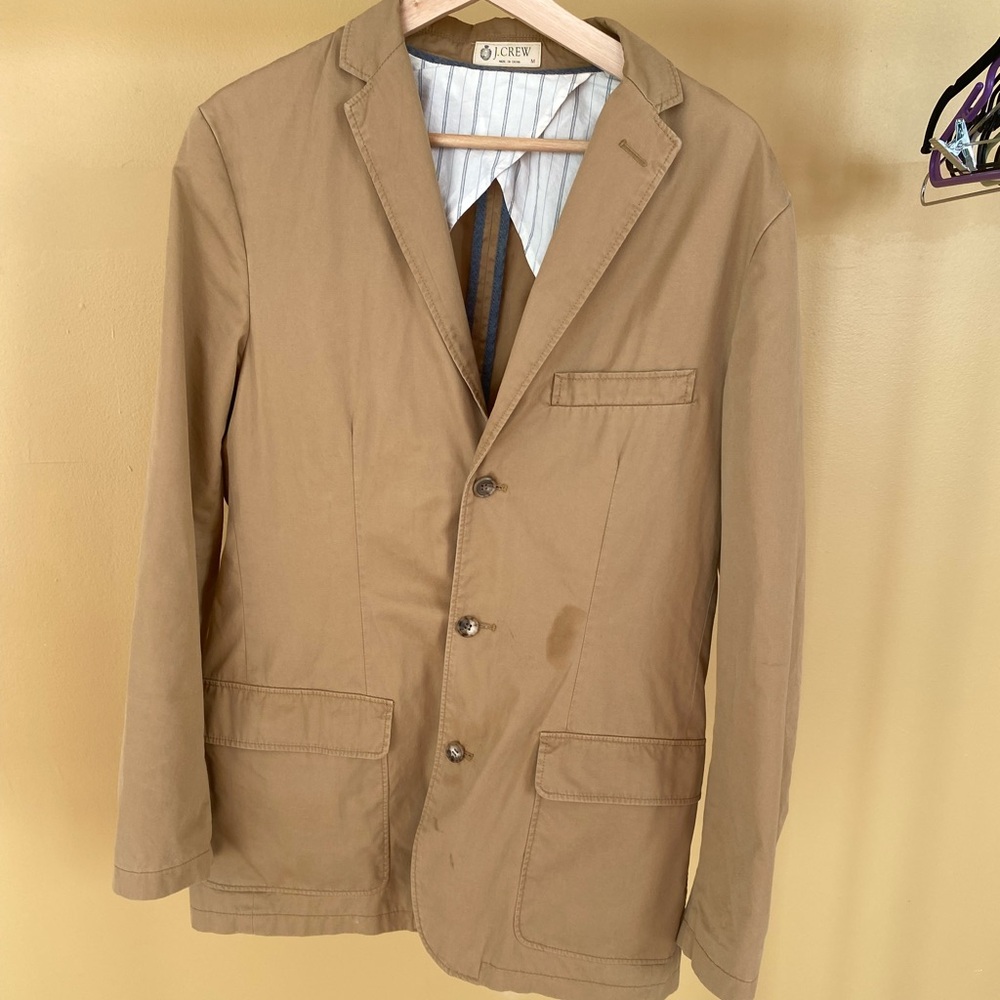 J. Crew Men's Camel Lightweight Jacket - AS IS